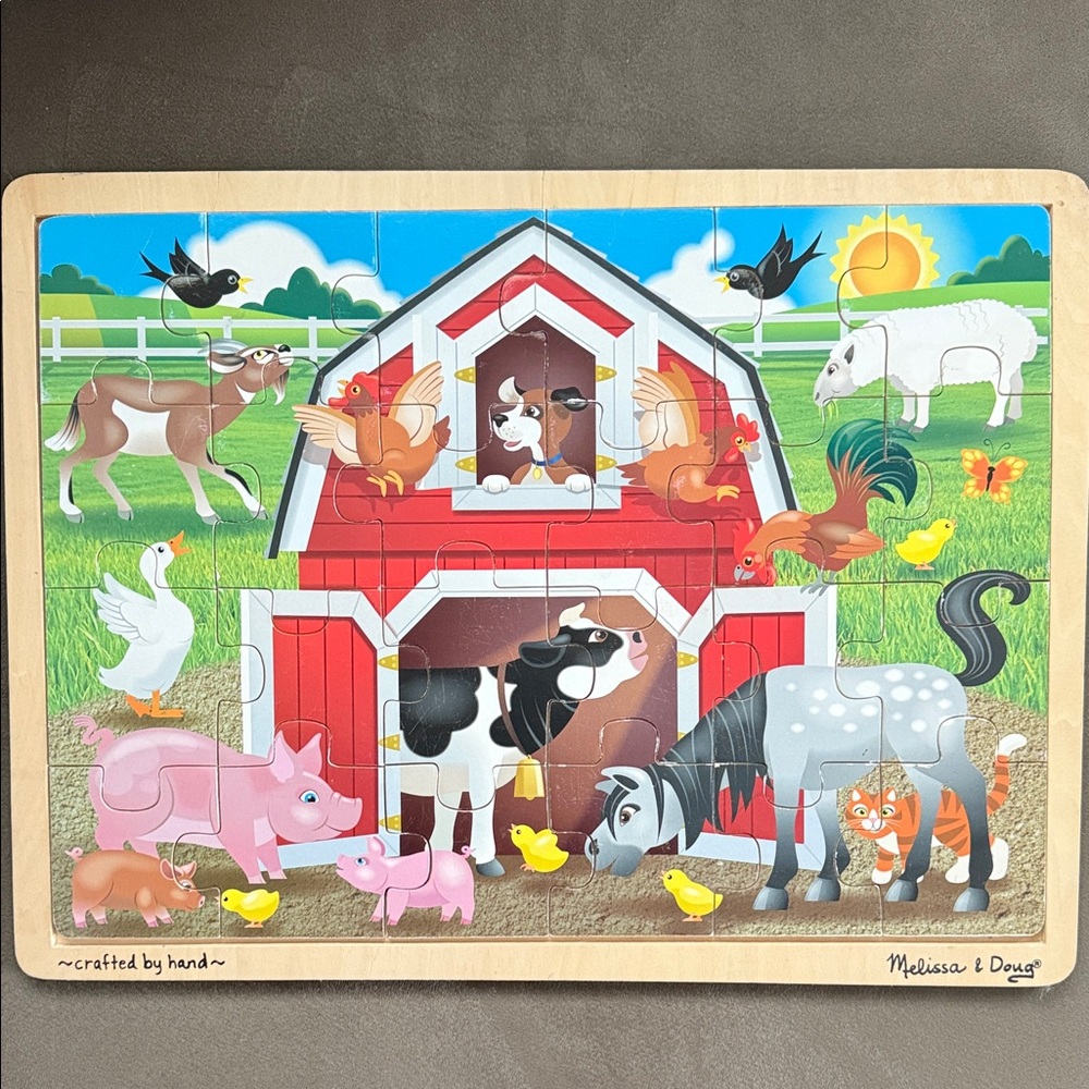 Melissa & Doug Red Barn Farm Puzzle